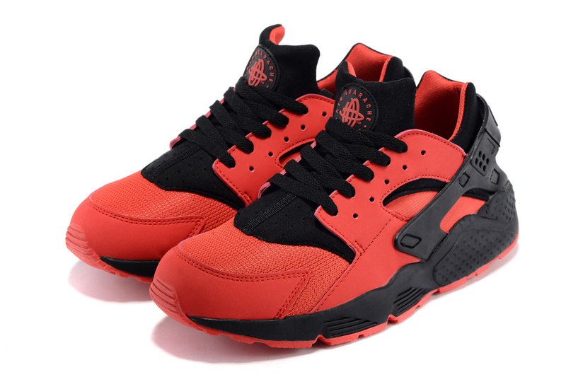 nike huarache rouge noir